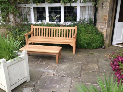 Arlanza bench and the Dene coffee table in FSC-certified hardwood. Both are handmade in the UK from solid certified hardwoods including teak, oak, sweet chestnut and iroko and come with a 15-year guarantee.